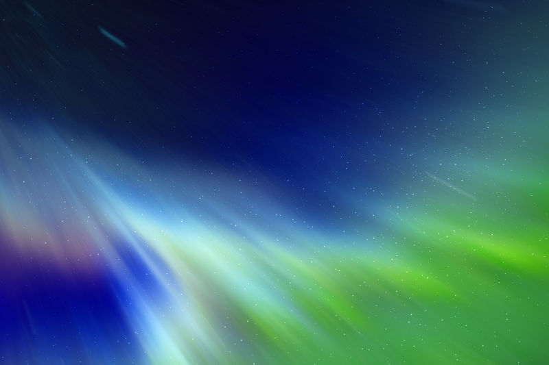 美丽的极光发光