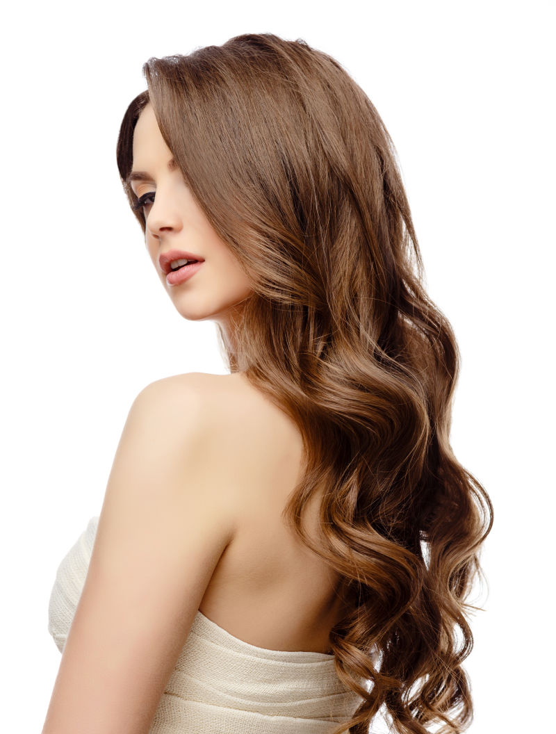 美丽的女人与Clean Fresh Skin