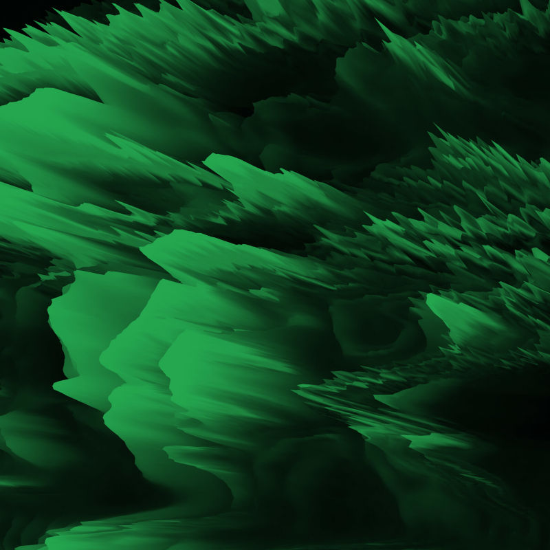 抽象的绿色-带有黑色数字3D故障效果-屏幕技术纹理-分散背景