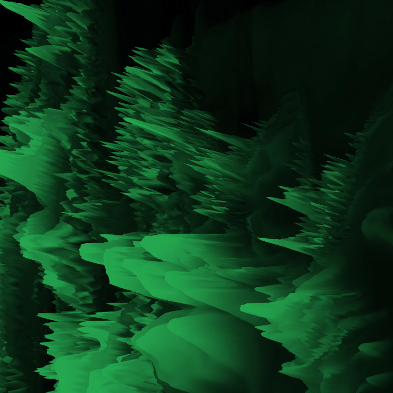 抽象的绿色-带有黑色数字3D故障效果-屏幕技术纹理-分散背景