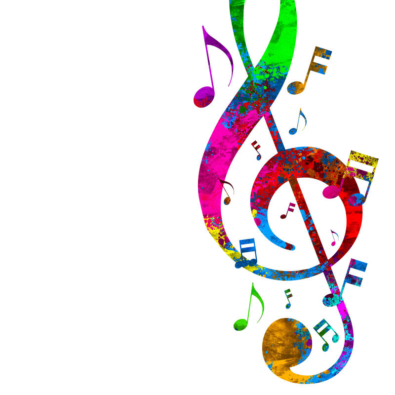 五颜六色的音符