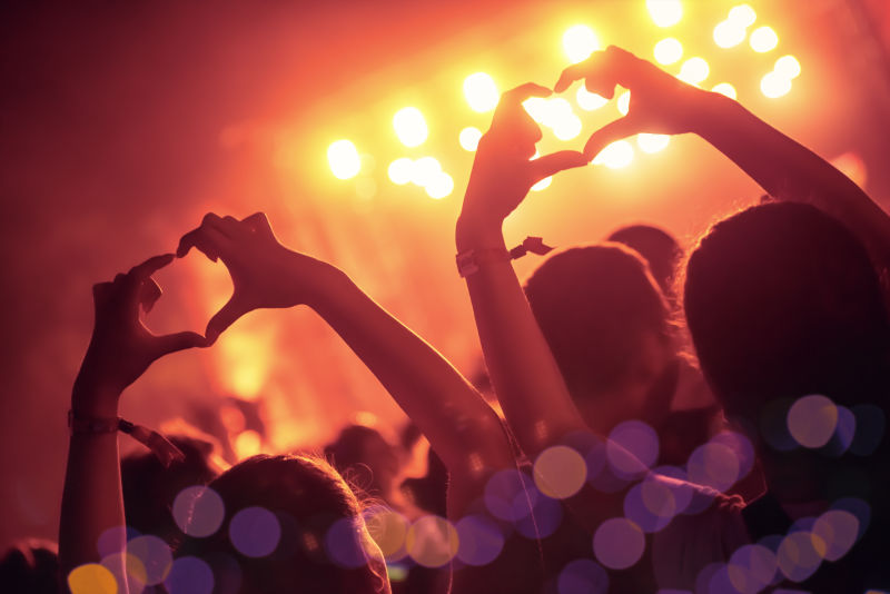 音乐会上的人群