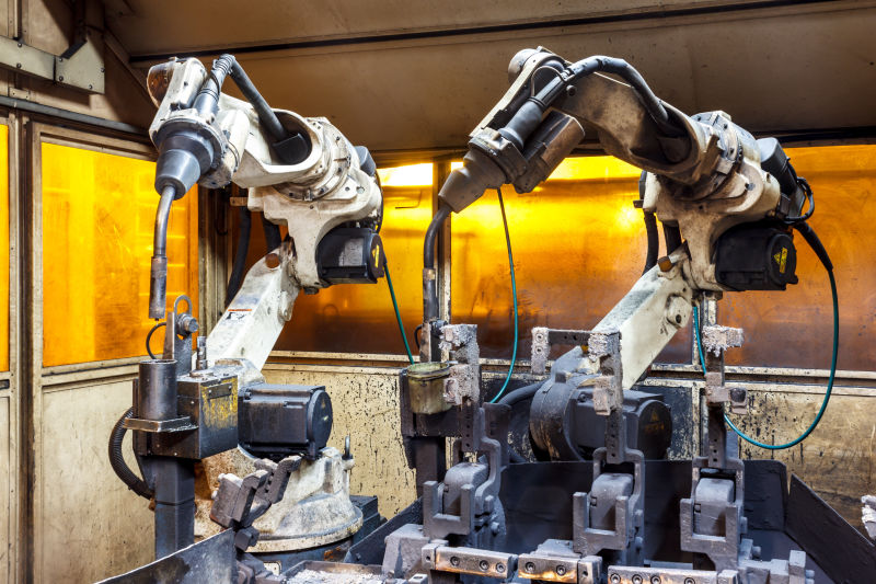 汽车厂焊接机器人的运动