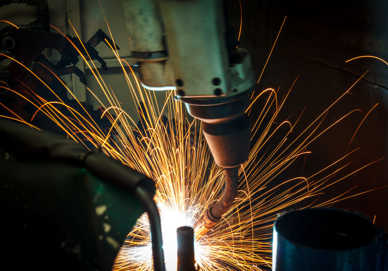 汽车厂焊接机器人的运动