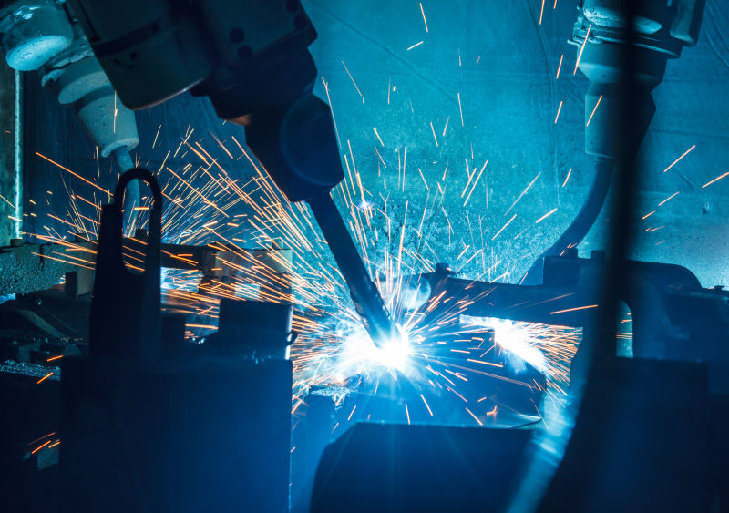 汽车厂焊接机器人的运动