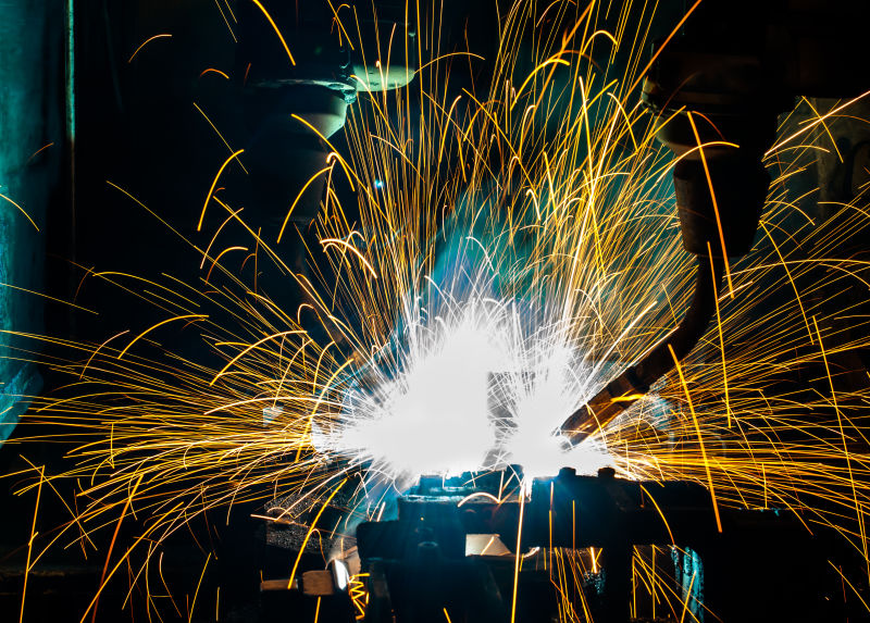 汽车厂焊接机器人的运动