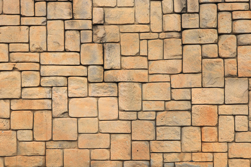 砌石墙面纹理几何图形表面背景