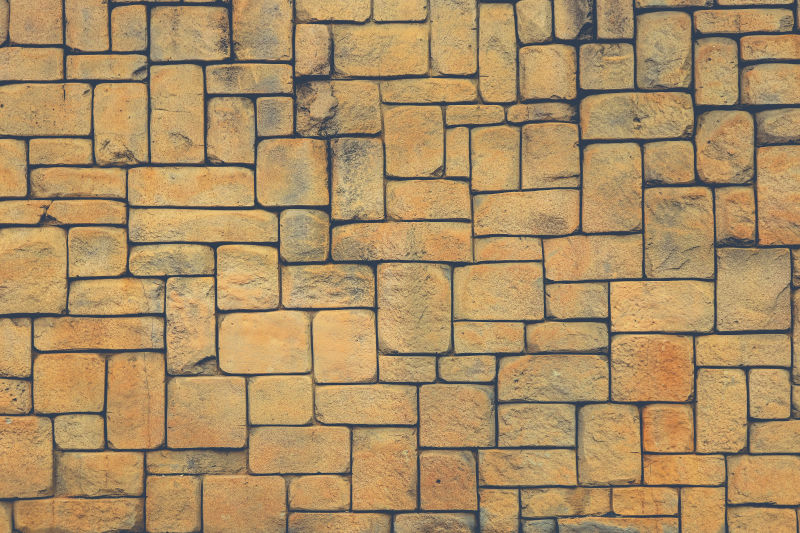 砌石墙面纹理几何图形表面