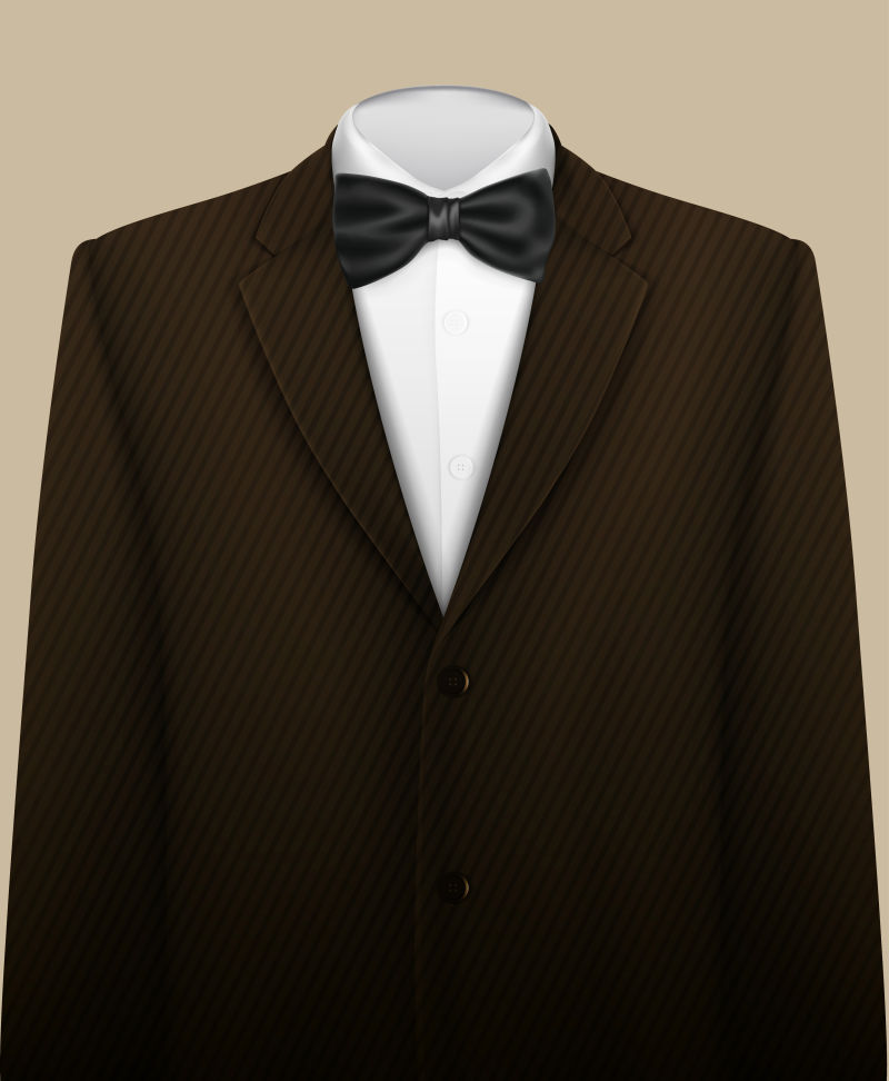 带领结的晚礼服矢量背景