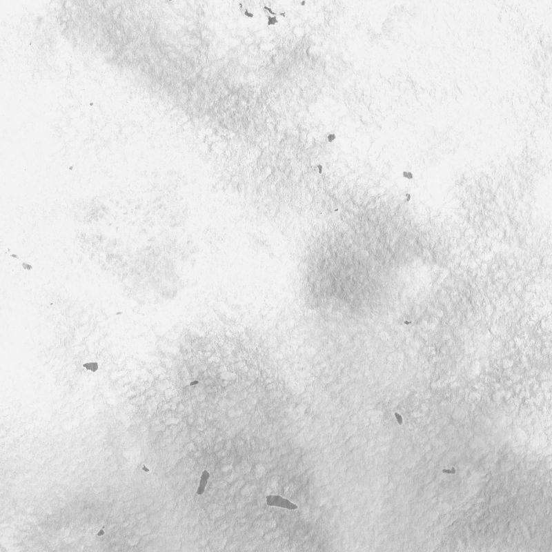 白纸背景上的银色墨水和水彩纹理-油漆泄漏和ombre效应-手绘抽象形象