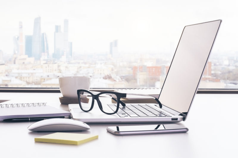 工作场所特写镜头