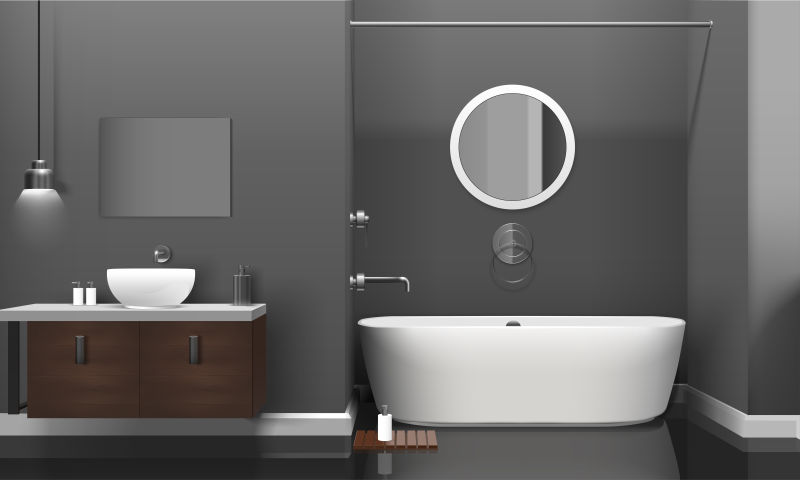 现代实景浴室室内设计
