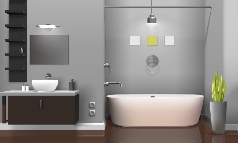 现代实景浴室室内设计