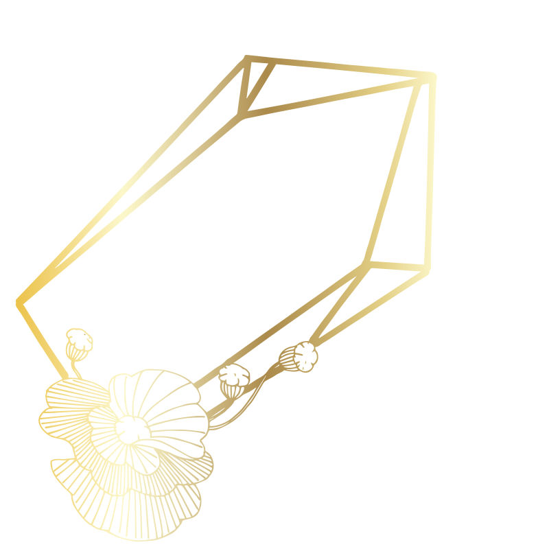 矢量线立体钻石