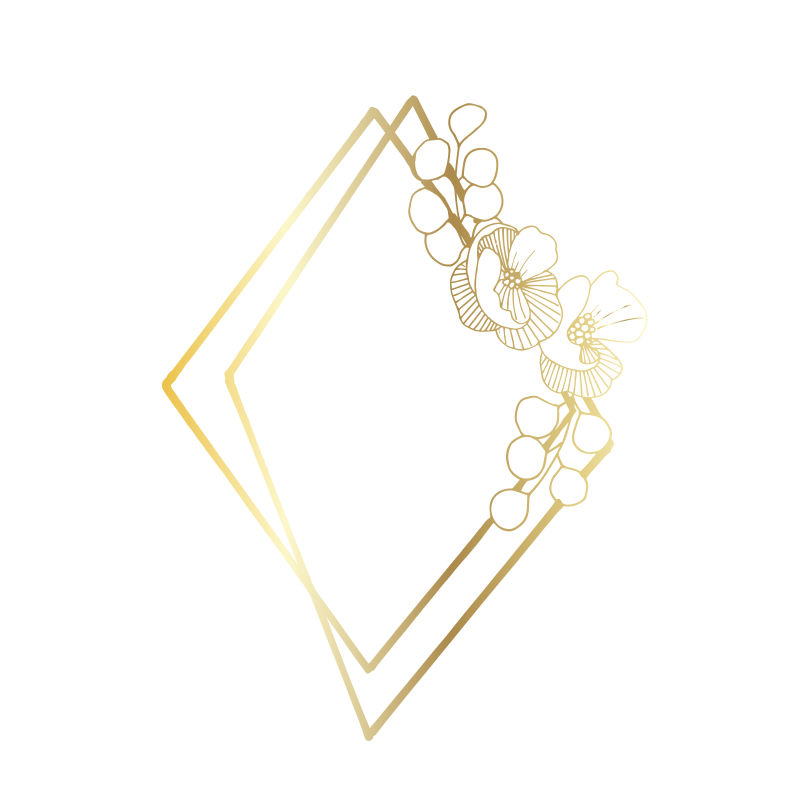 矢量线立体钻石