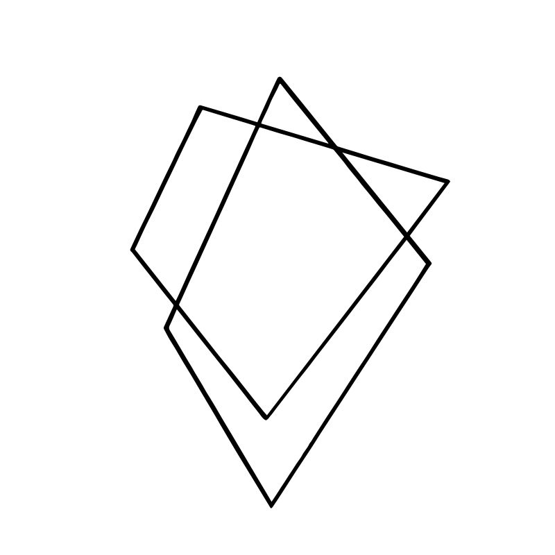 矢量线立体钻石