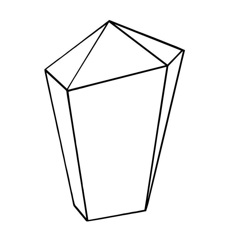 矢量线立体钻石