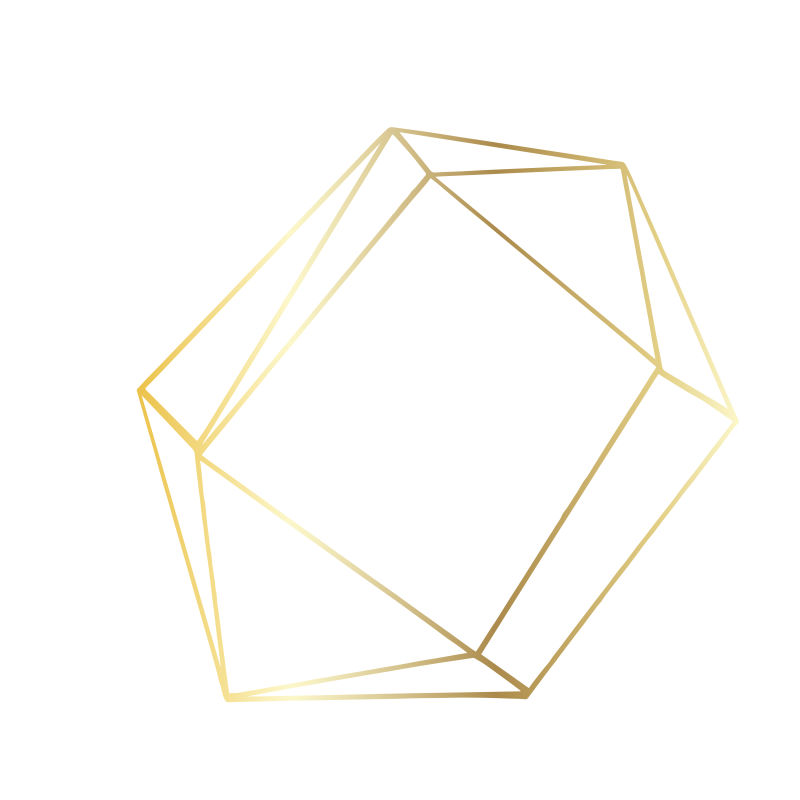 几何框架装饰装饰矢量线轮廓金元素