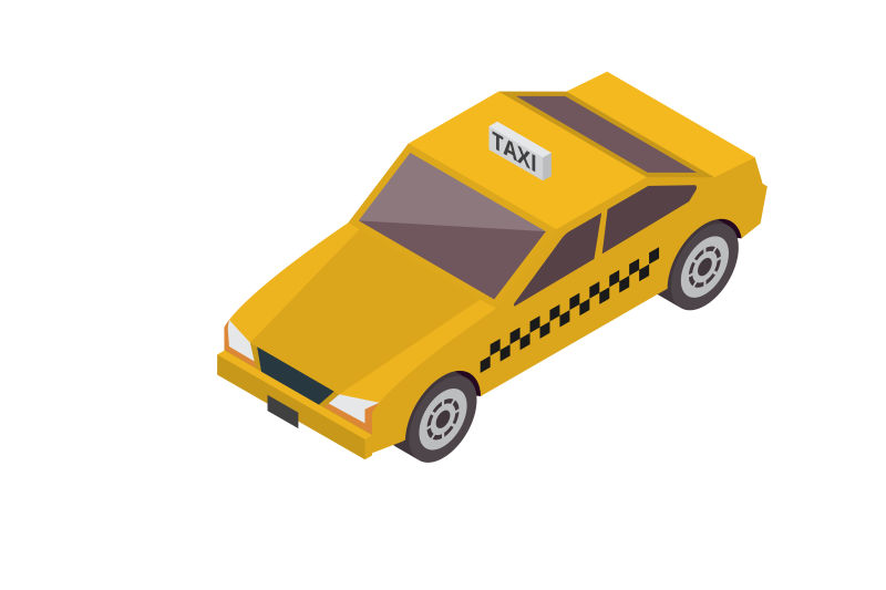 矢量等距出租车