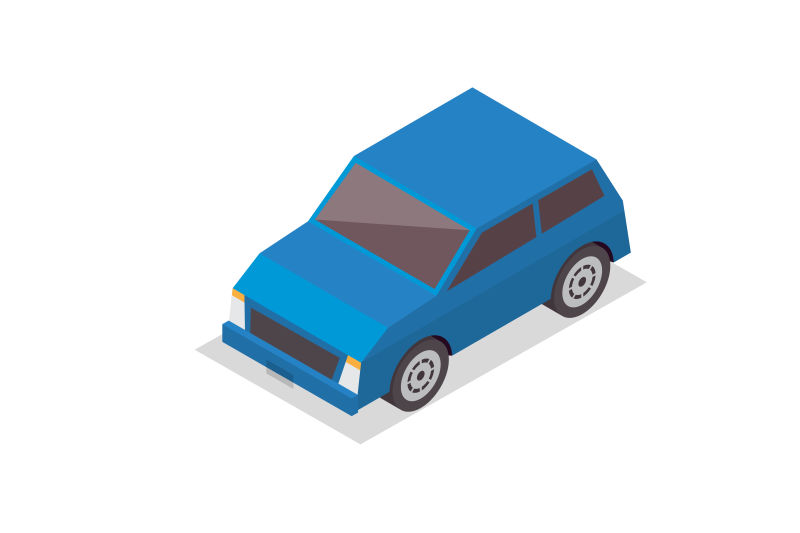 矢量等距汽车