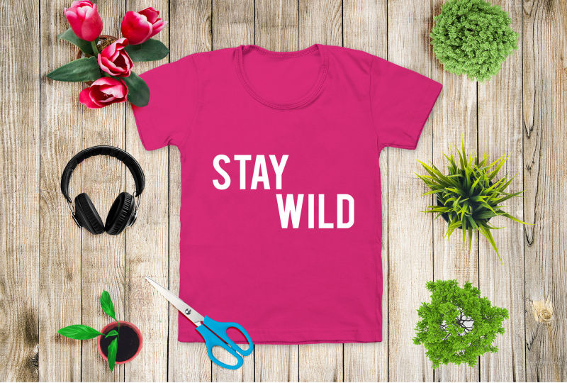 矢量木板上的T恤