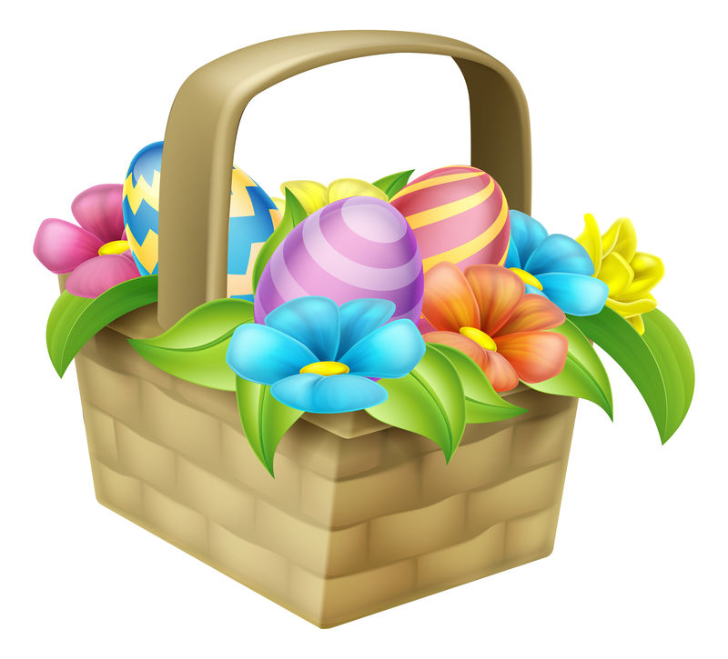 复活节彩蛋篮