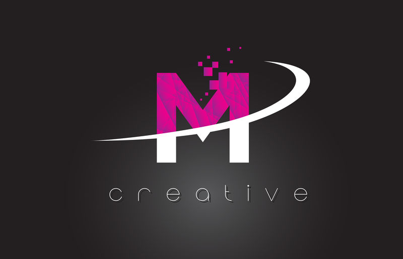 m字母logo设计 洋气图片