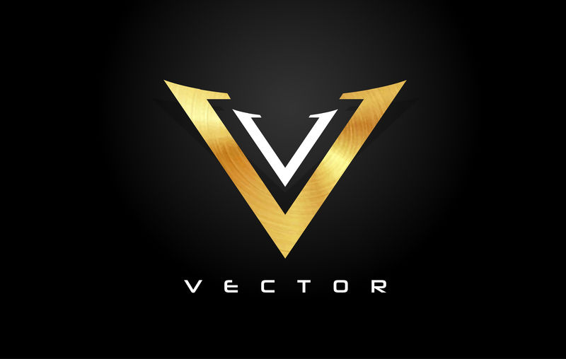 字母v标志v字母设计矢量