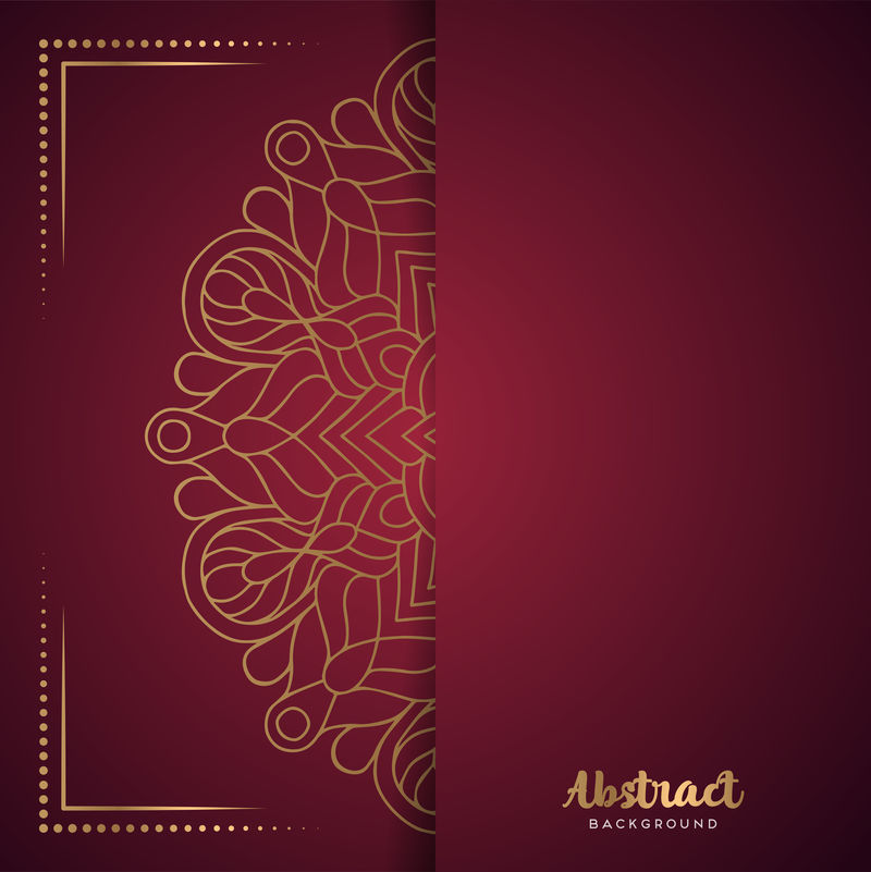 金色背景与曼陀罗