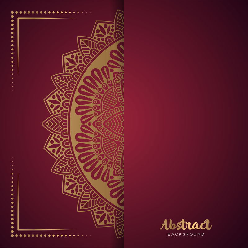 金色背景与曼陀罗