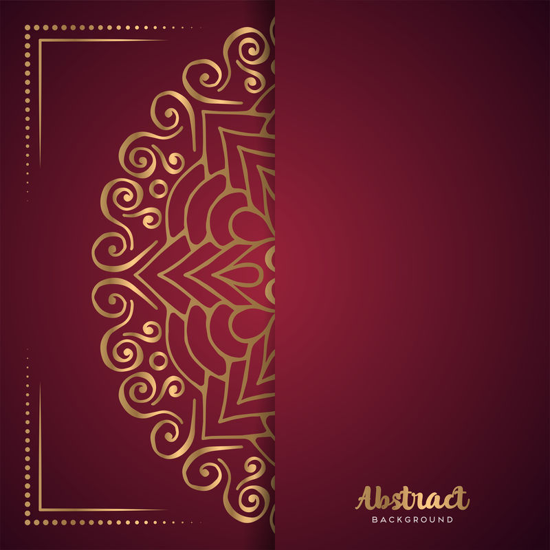 金色背景与曼陀罗