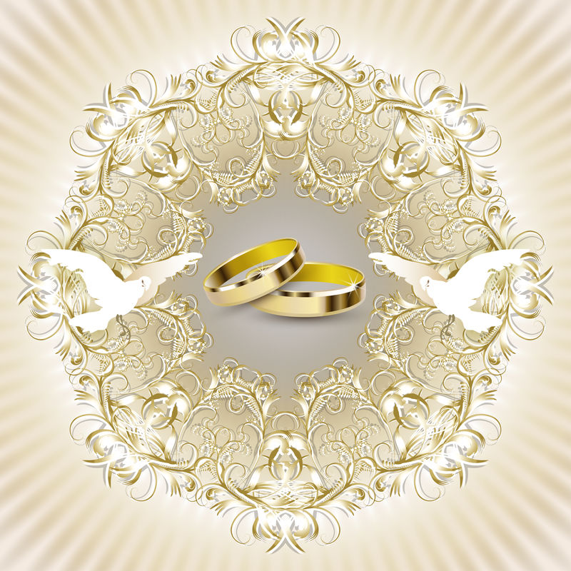 矢量婚礼元素设计