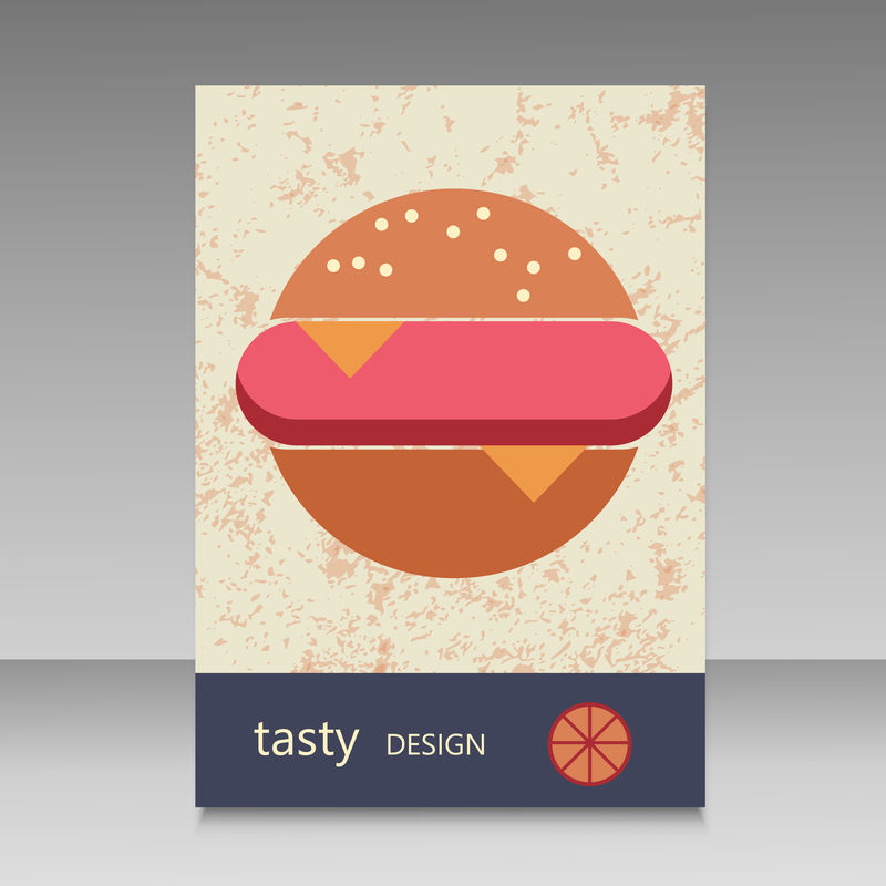 汉堡菜单小册子设计