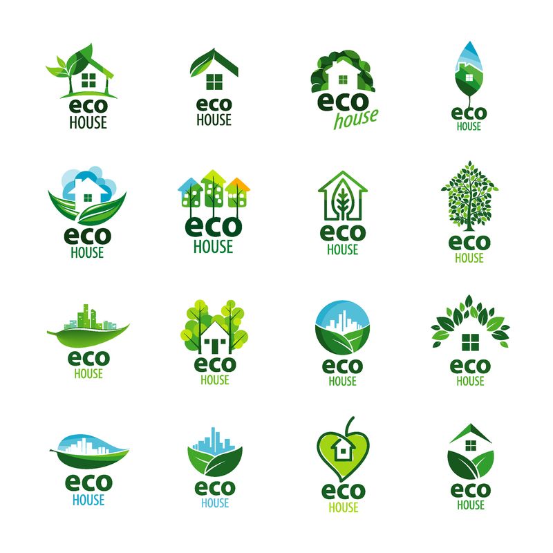 矢量生态主题标志