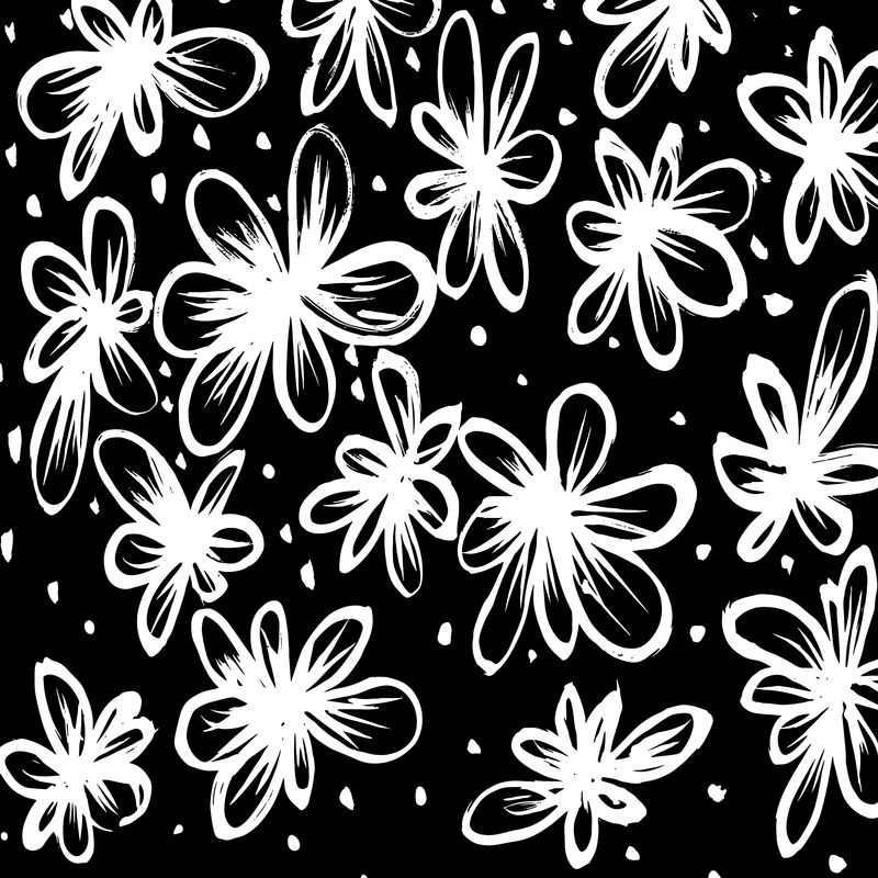 刷污迹图案黑白矢量