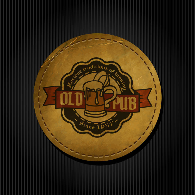 矢量啤酒节标签