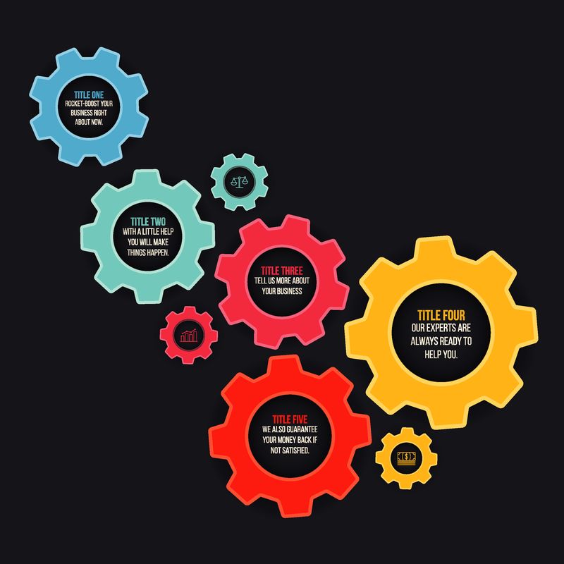 矢量步骤信息图表设计