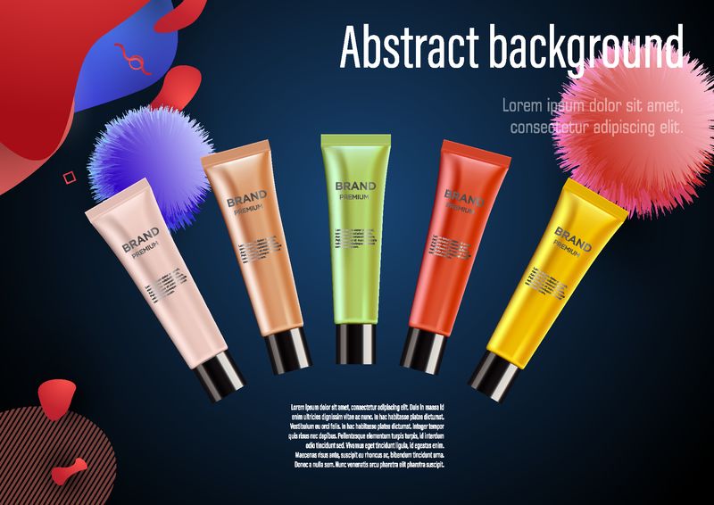 矢量化妆品广告海报设计