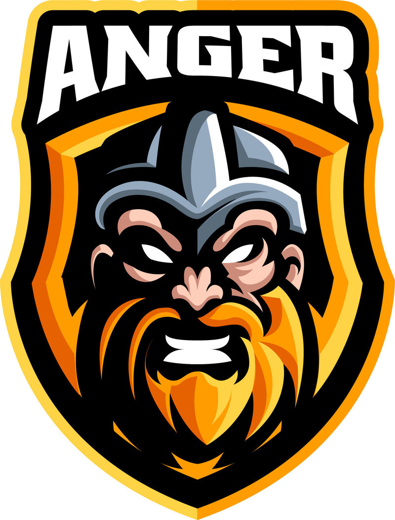 矢量电子竞技徽标模板