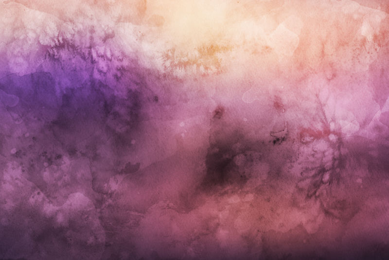 真正的水彩纹理-背景画在水彩纸上