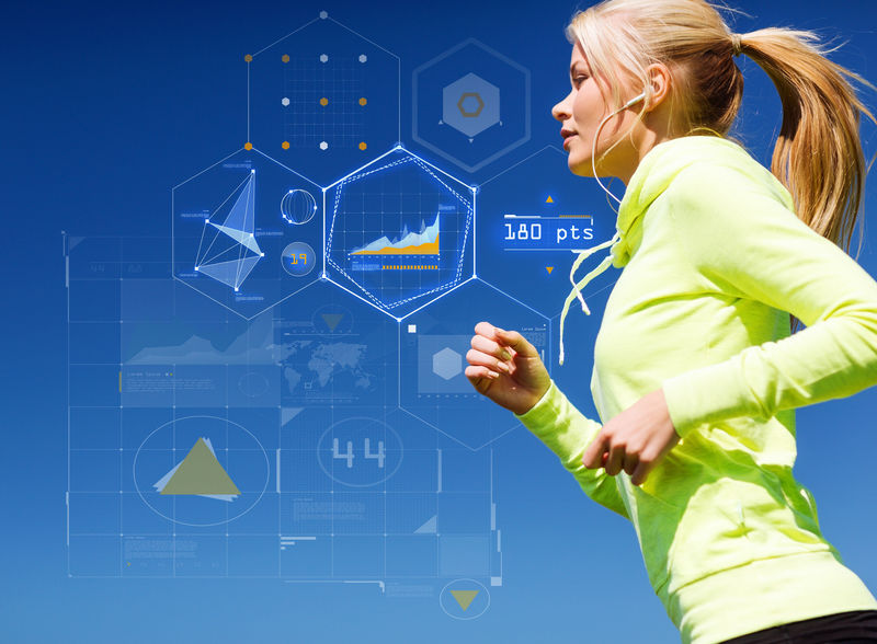 年轻女子户外运动