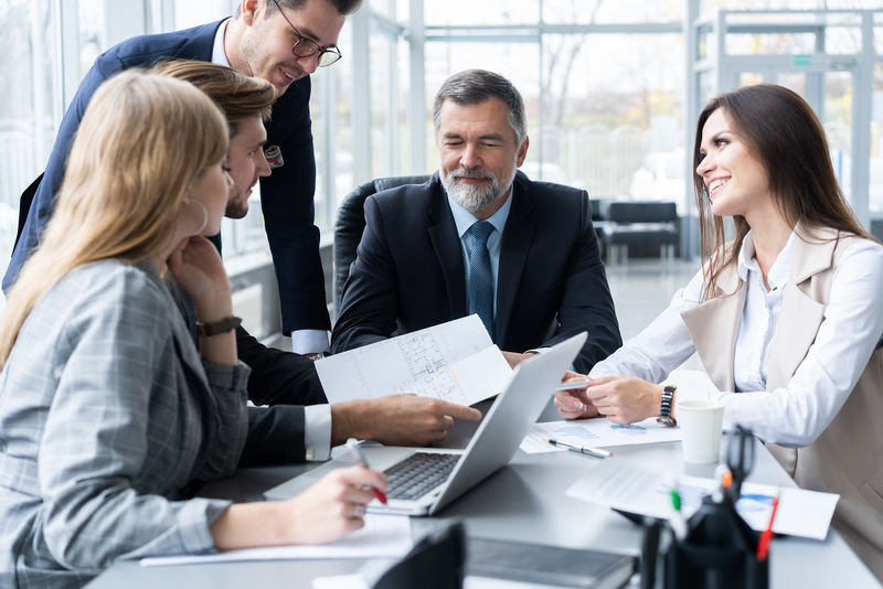 商务人士工作-团队合作-合作会议商务会议