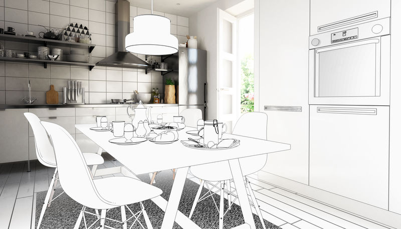 我厨房里的早晨（画画）