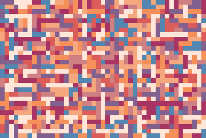 几何无缝矢量亮纹彩色方砖