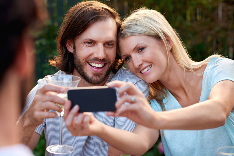浪漫夫妇selfie