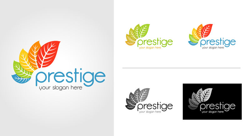 离开徽标模板集