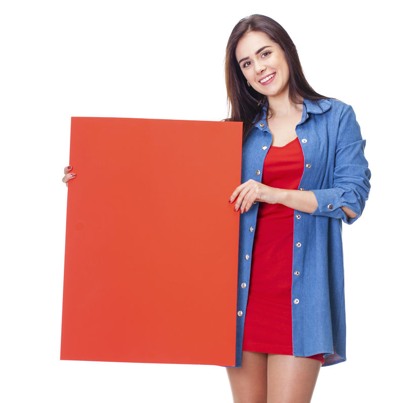 美丽的黑发女人快乐