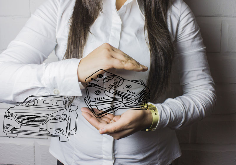 手上的钱和车商人