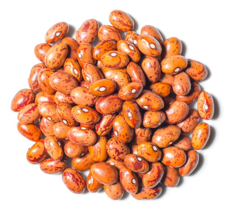 白色生黄豆俯视图