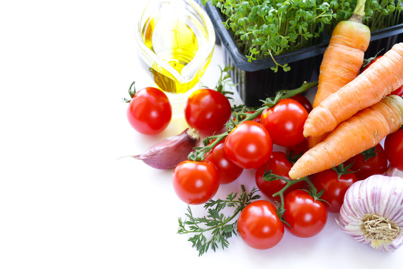 新鲜有机蔬菜和草药